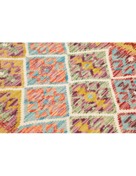 Kilim 102x140 Cm Kilim, Afghanistan, Hand-carded Wool (warp: