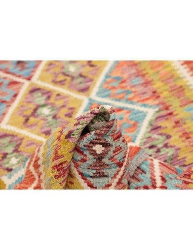 Kilim 102x140 Cm Kilim, Afghanistan, Hand-carded Wool (warp: