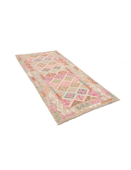 Kilim 99x200 Cm Kilim, Afghanistan, Hand-carded Wool (warp: