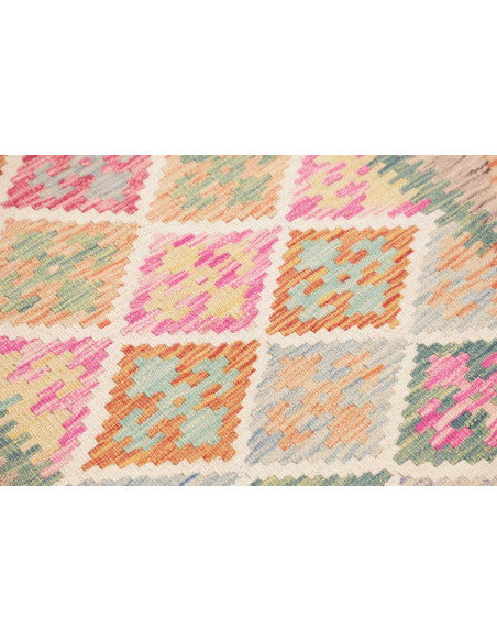 Kilim 99x200 Cm Kilim, Afghanistan, Hand-carded Wool (warp: