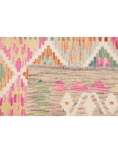 Kilim 99x200 Cm Kilim, Afghanistan, Hand-carded Wool (warp: