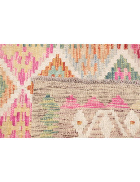 Kilim 99x200 Cm Kilim, Afghanistan, Hand-carded Wool (warp:
