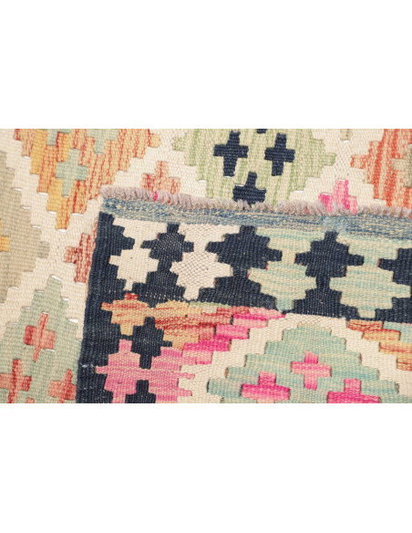 Kilim 96x195 Cm Kilim, Afghanistan, Hand-carded Wool (warp