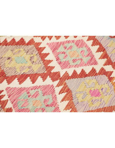 Kilim 95x200 Cm Kilim, Afghanistan, Hand-carded Wool (warp: