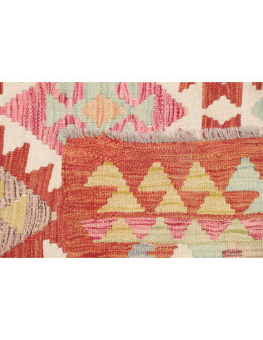 Kilim 95x200 Cm Kilim, Afghanistan, Hand-carded Wool (warp: