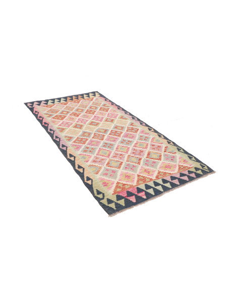 Kilim 104x197 Cm Kilim, Afghanistan, Hand-carded Wool (warp: