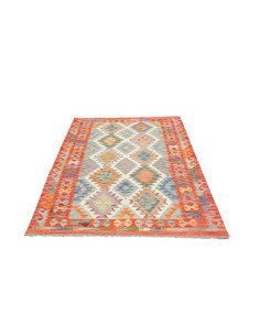 Kilim 123x180 Cm Kilim, Afghanistan, Hand-carded Wool (warp: 2