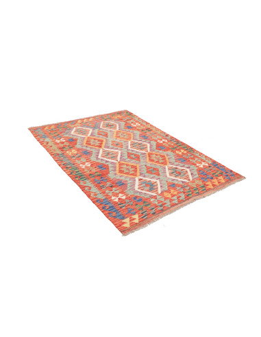 Kilim 126x176 Cm Kilim, Afghanistan, Lana Cardata A Mano,