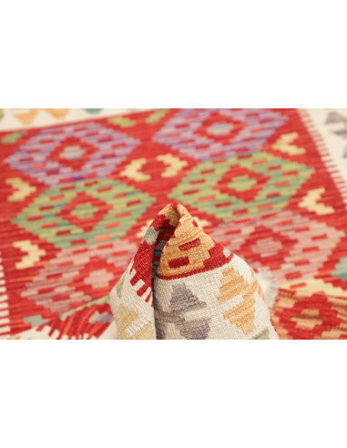 Kilim 120x174 Cm Kilim. Afghanistan. Lana Cardata A Mano