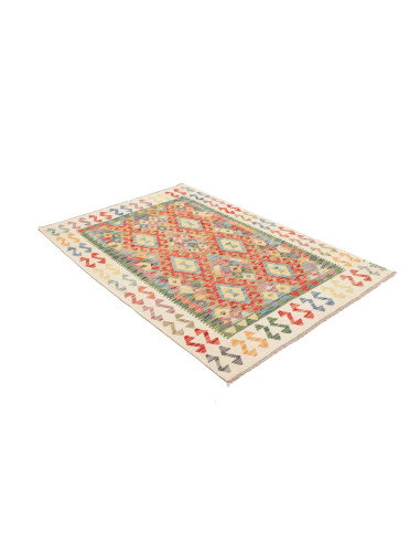Kilim 127x178 Cm Kilim, Afghanistan, Lana Cardata A Mano