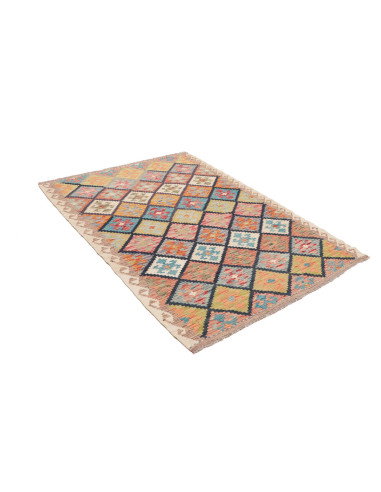Kilim 131x191 Cm Kilim Afghanistan Hand-carded Wool (warp: