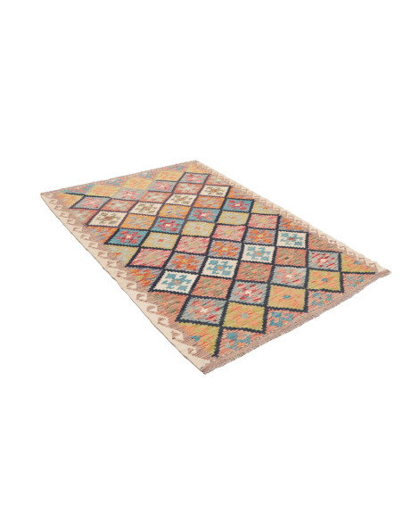 Kilim 131x191 Cm Kilim Afghanistan Hand-carded Wool (warp: