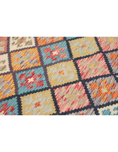 Kilim 131x191 Cm Kilim Afghanistan Hand-carded Wool (warp: