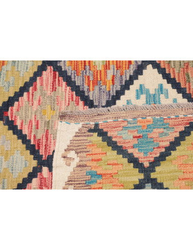 Kilim 131x191 Cm Kilim Afghanistan Lana Cardata A Mano