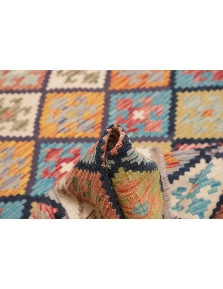 Kilim 131x191 Cm Kilim Afghanistan Hand-carded Wool (warp: