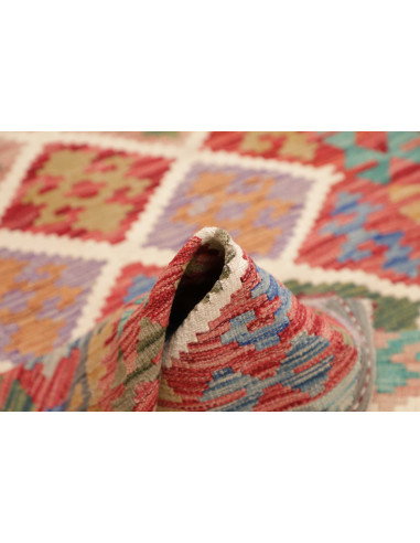 Kilim 122x183 Cm Kilim Afgano In Lana Cardata A Mano