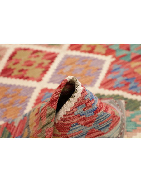 Kilim 122x183 Cm Afghan Kilim Hand-carded Wool