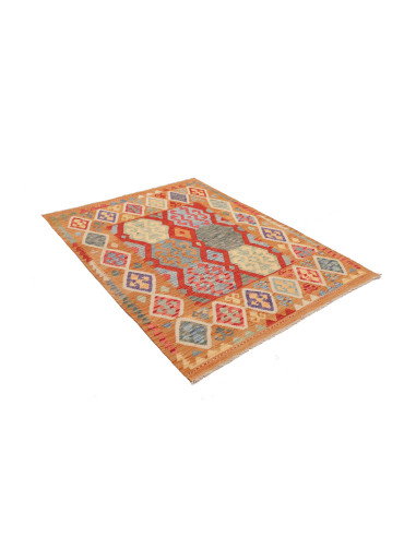 Kilim 133x178 Cm Kilim, Afghanistan, Lana Cardata A Mano