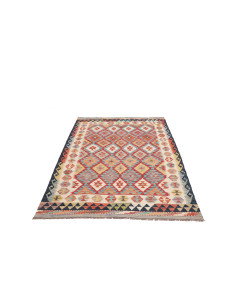 Kilim 134x191 Cm Kilim, Afghanistan, Hand-carded Wool (warp: 2