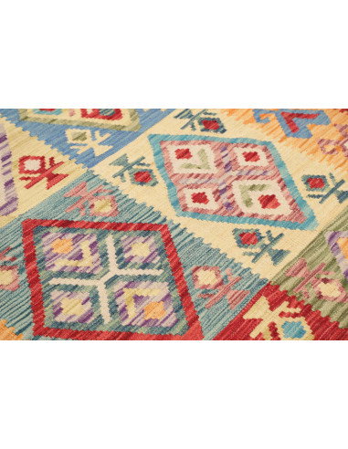 Kilim 129x188 Cm Kilim Afghanistan Lana Tessitura Piana