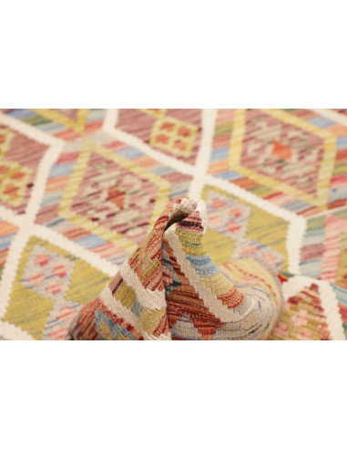 Kilim 124x204 Cm Kilim, Afghanistan, Lana Cardata A Mano