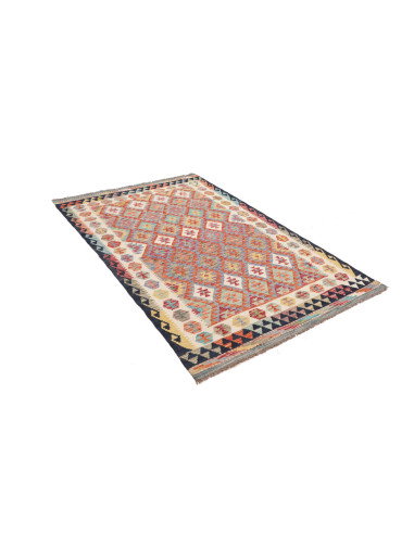 Kilim 127x192 Cm Kilim, Afghanistan, Lana Cardata A Mano