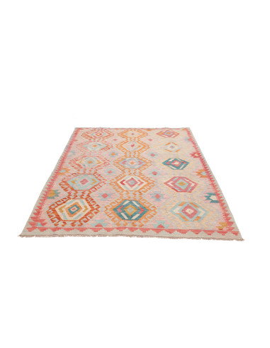 Kilim 154x200 Cm Kilim, Afghanistan, Hand-carded Wool (warp: