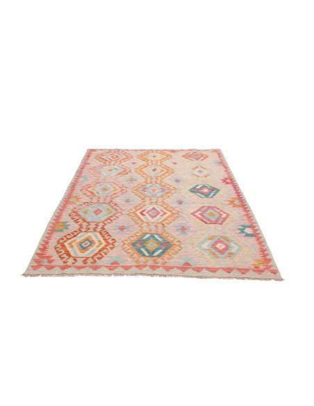 Kilim 154x200 Cm Kilim, Afghanistan, Lana Cardata A Mano