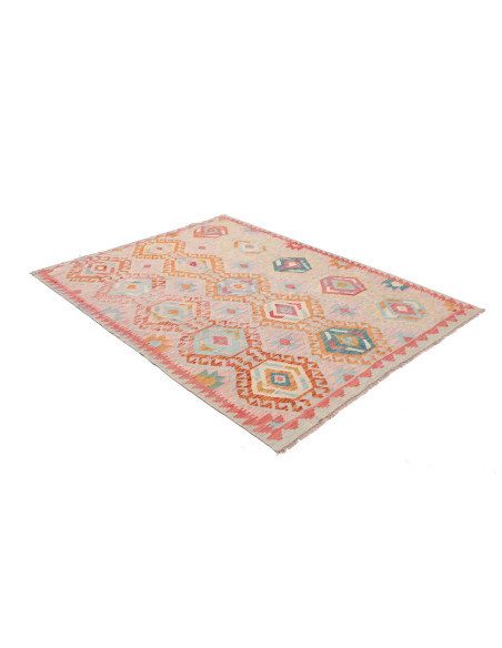 Kilim 154x200 Cm Kilim, Afghanistan, Hand-carded Wool (warp: