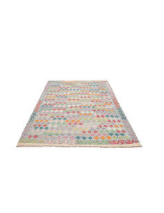Kilim 152x197 Cm Kilim Afgano Lana Cardata A Mano Ordito In 2
