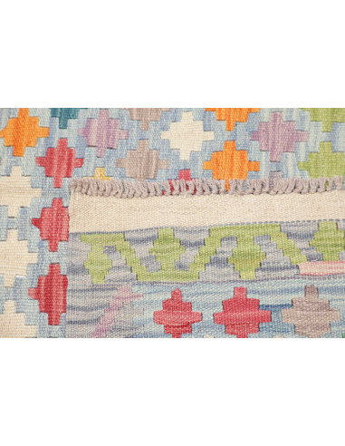 Kilim 152x197 Cm Kilim Afgano Lana Cardata A Mano Ordito In