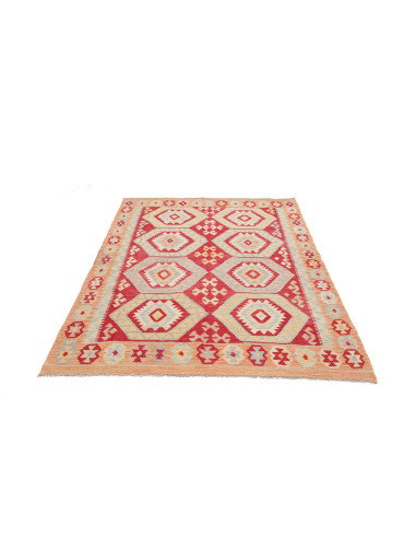 Kilim 142x200 Cm Kilim Afghanistan Hand-carded Wool 0.3 Cm