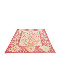 Kilim 155x206 Cm Kilim, Afghanistan, Hand-carded Wool (warp: 2