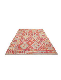 Kilim 176x244 Cm Afghan Kilim, Hand-carded Wool, Cotton, 0.3 2