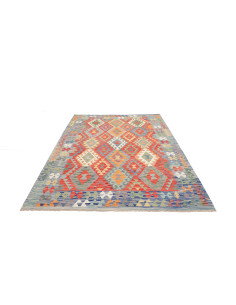 Kilim 182x243 Cm Kilim Afghanistan Hand-spun Wool Cotton 2