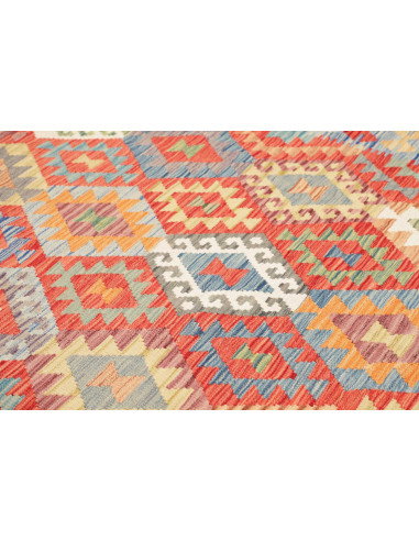 Kilim 182x243 Cm Kilim Afghanistan Hand-spun Wool Cotton