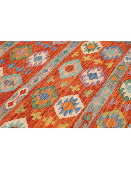 Kilim 172x248 Cm Kilim, Afghanistan, Lana Cardata A Mano,