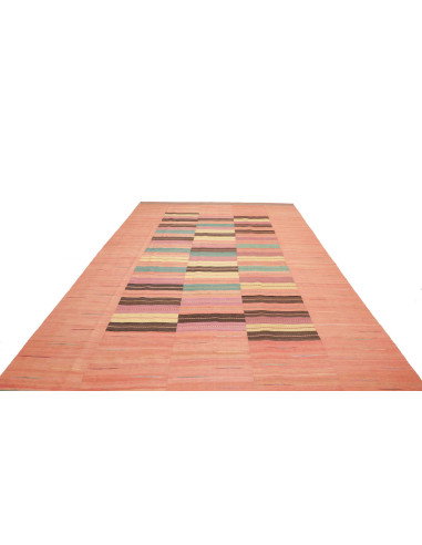 Kilim 257x380 Cm Kilim, Persia, Lana Cardata A Mano (ordito