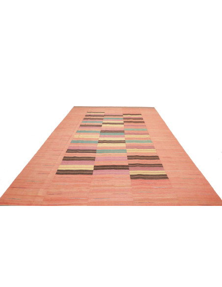 Kilim 257x380 Cm Kilim, Persia, Lana Cardata A Mano (ordito