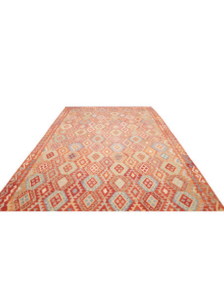 Kilim 256x357 Cm Kilim, Afghanistan, Lana Cardata A Mano,