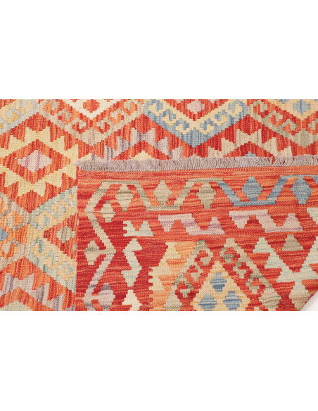 Kilim 256x357 Cm Kilim, Afghanistan, Lana Cardata A Mano,