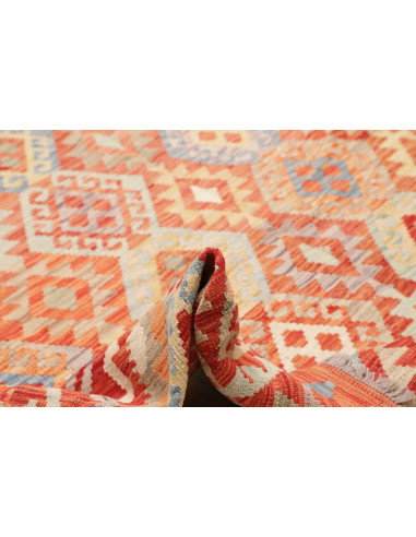 Kilim 256x357 Cm Kilim, Afghanistan, Lana Cardata A Mano,
