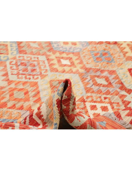 Kilim 256x357 Cm Kilim, Afghanistan, Lana Cardata A Mano,