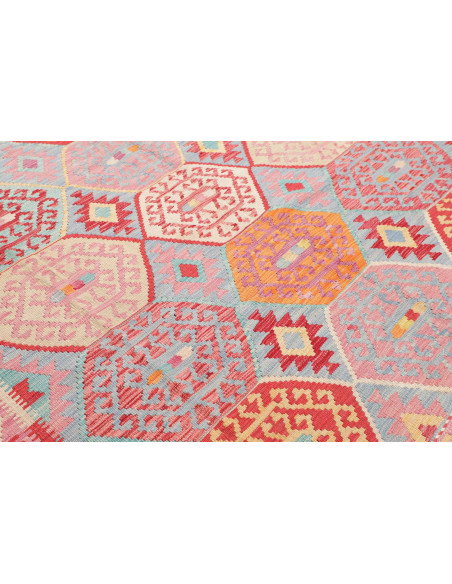 Kilim 206x287 Cm Kilim, Afghanistan, Lana Cardata A Mano,