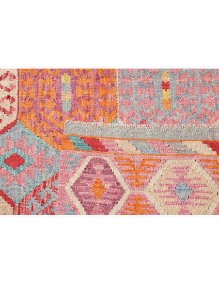 Kilim 206x287 Cm Kilim, Afghanistan, Lana Cardata A Mano,