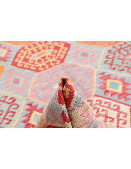 Kilim 206x287 Cm Kilim, Afghanistan, Lana Cardata A Mano,