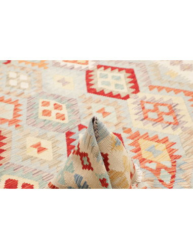 Kilim 200x297 Cm Kilim, Afghanistan, Lana Cardata A Mano