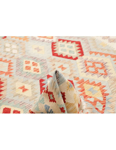 Kilim 200x297 Cm Kilim, Afghanistan, Lana Cardata A Mano