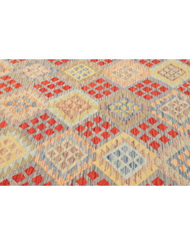Kilim 207x292 Cm Kilim Afghanistan, Hand-carded Wool (warp: