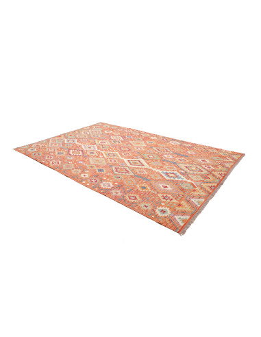 Kilim 206x304 Cm Kilim, Afghanistan, Lana Cardata A Mano
